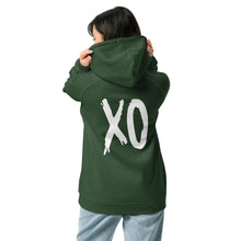 Load image into Gallery viewer, DZLA 'XO' Unisex eco raglan hoodie