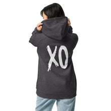 Load image into Gallery viewer, DZLA 'XO' Unisex eco raglan hoodie