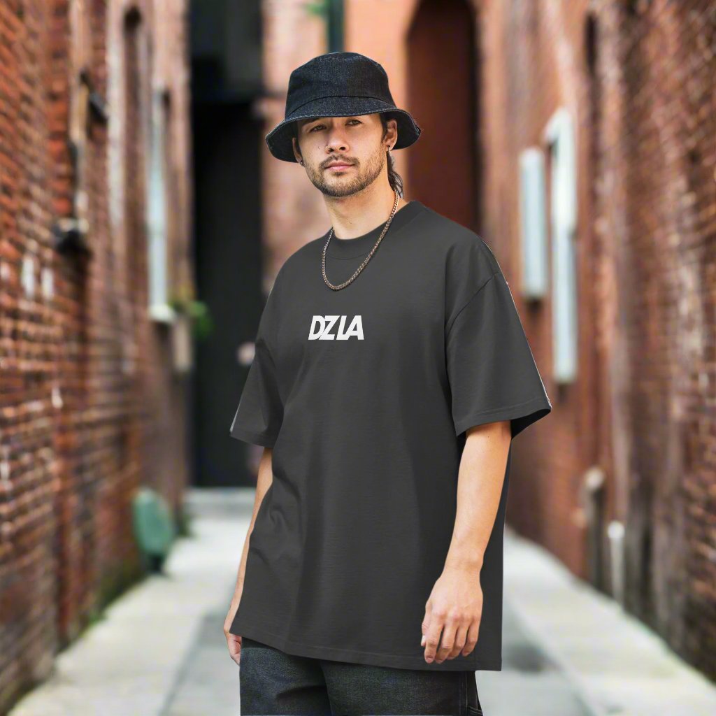 DZLA 'Old Skool' Oversized Mens faded t-shirt