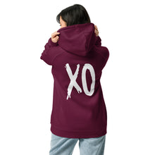 Load image into Gallery viewer, DZLA &#39;XO&#39; Unisex eco raglan hoodie
