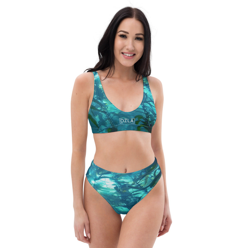 DZLA 'Our Planet' Help the Kelp Women's Recycled high-waisted bikini