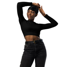 Load image into Gallery viewer, DZLA &#39;Gym Ready&#39; Recycled long-sleeve crop top
