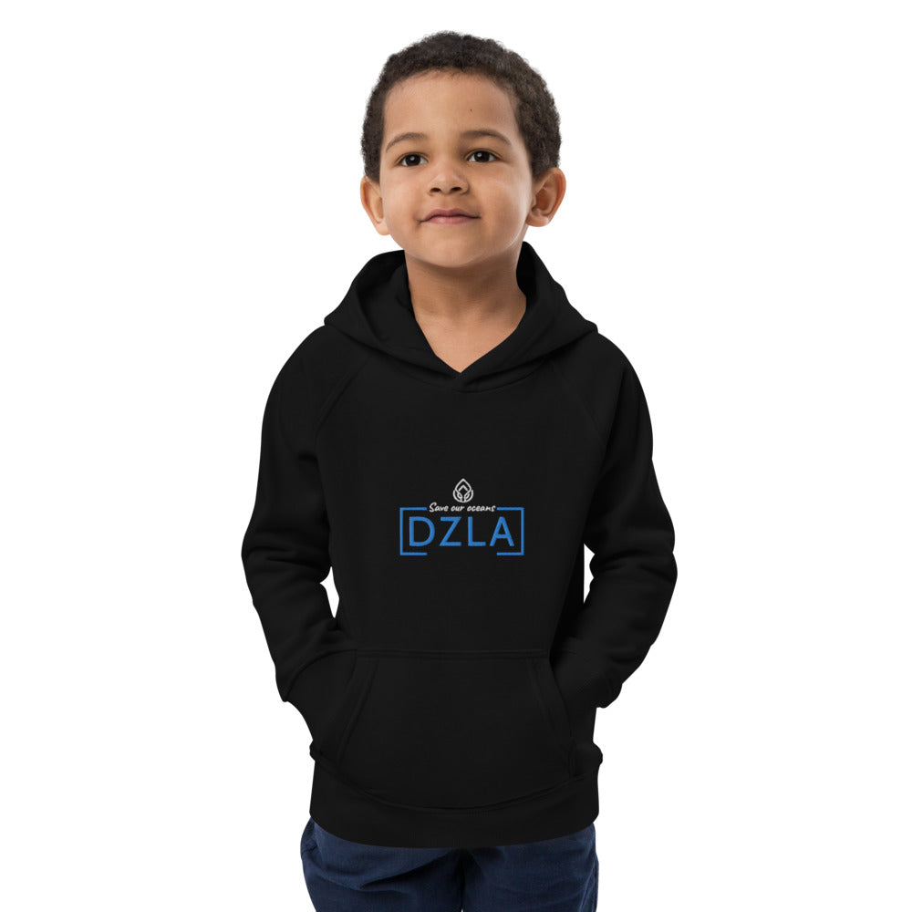 DZLA 'Our Planet' Save the oceans with SeaTrees Kids Eco hoodie