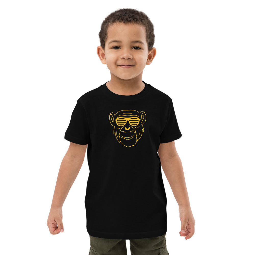 DZLA 'Yellow Monkey' Organic cotton kids t-shirt