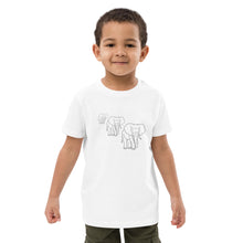 Load image into Gallery viewer, DZLA &#39;Elephant parade&#39; Organic cotton kids t-shirt
