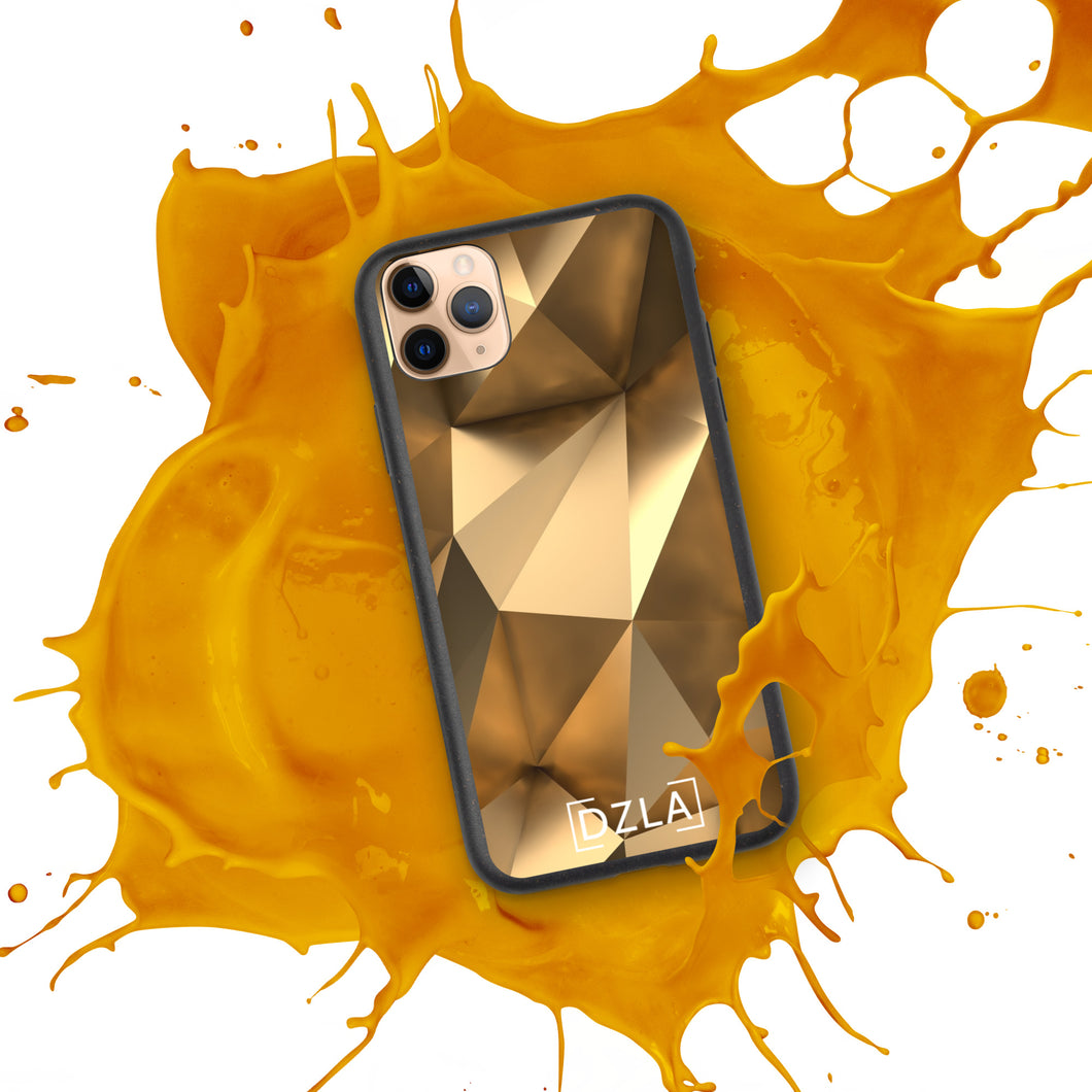 DZLA 'Gold 3D' Biodegradable iPhone case