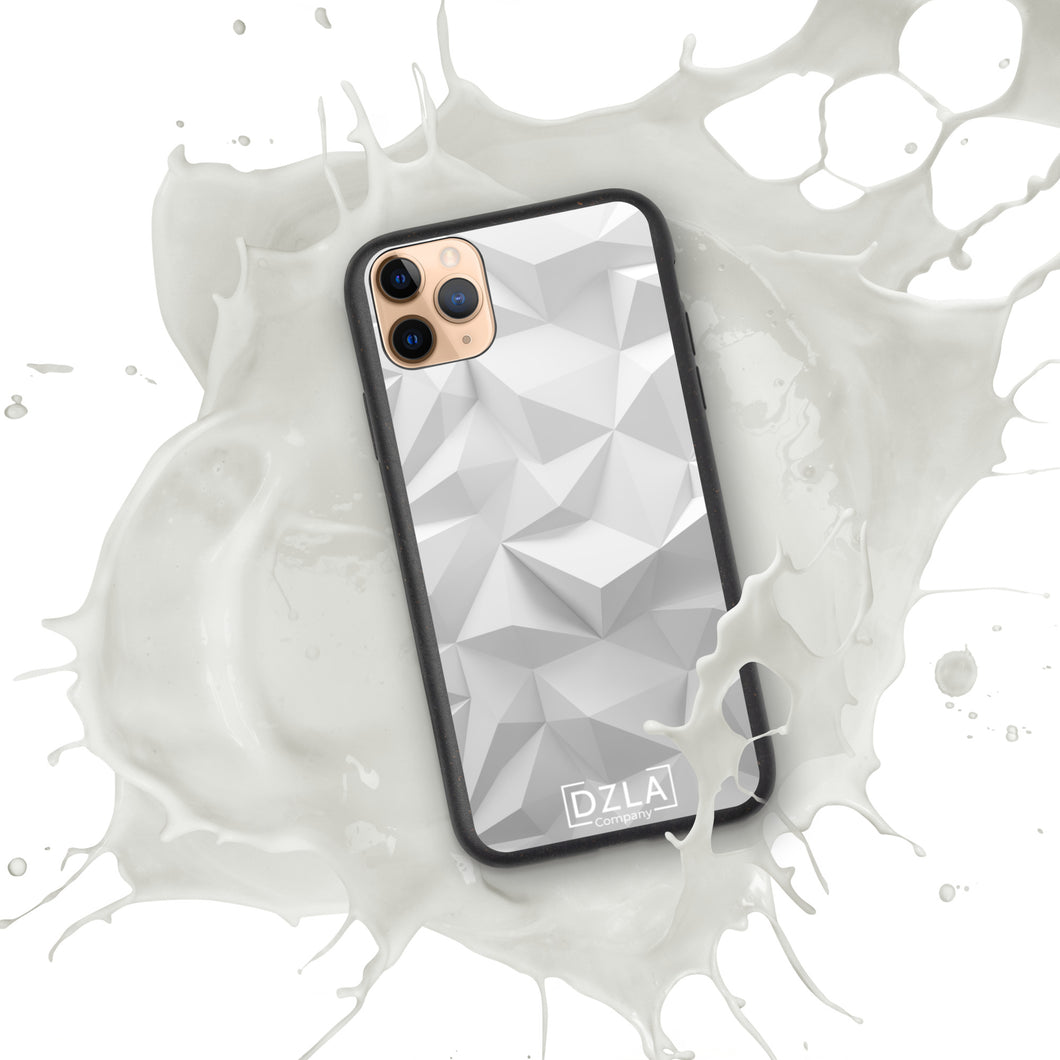DZLA 'Silver 3D' Biodegradable iPhone case