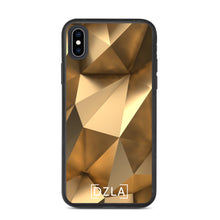 Load image into Gallery viewer, DZLA &#39;Gold 3D&#39; Biodegradable iPhone case
