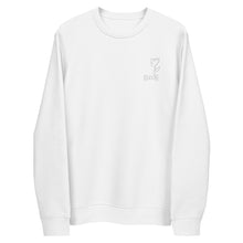 Load image into Gallery viewer, DZLA &#39;White Flower&#39; Embroidered Unisex eco sweatshirt

