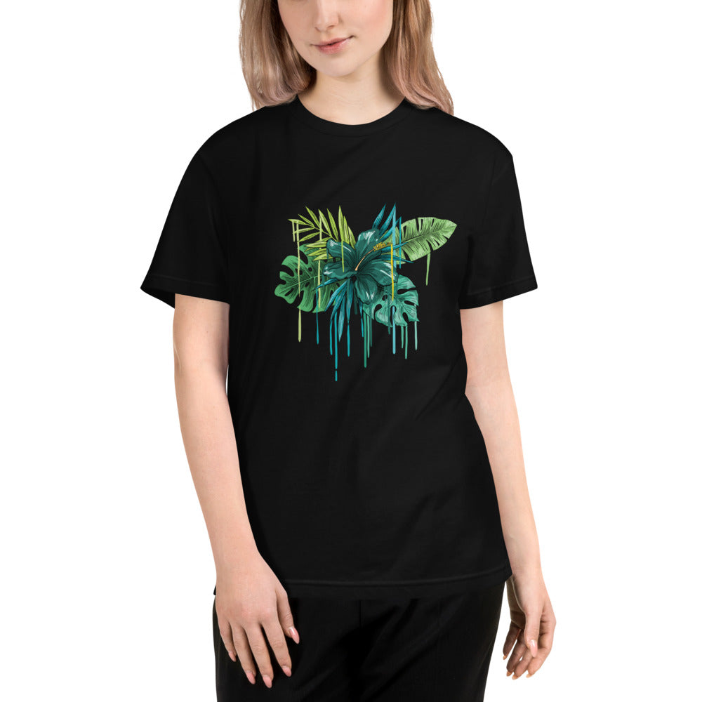 DZLA 'Our Planet' Flower Power Women's Sustainable T-Shirt