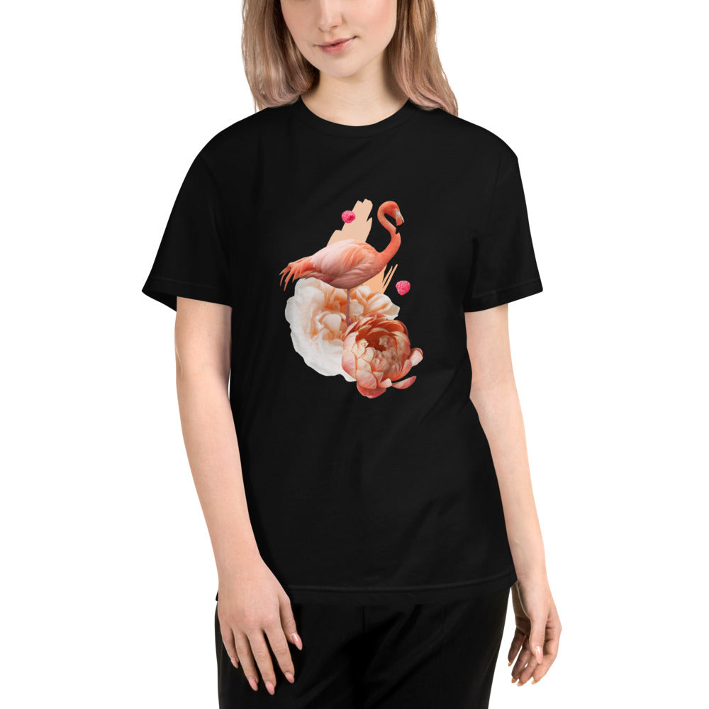 DZLA 'Our Planet' Flamingo Women's Sustainable T-Shirt