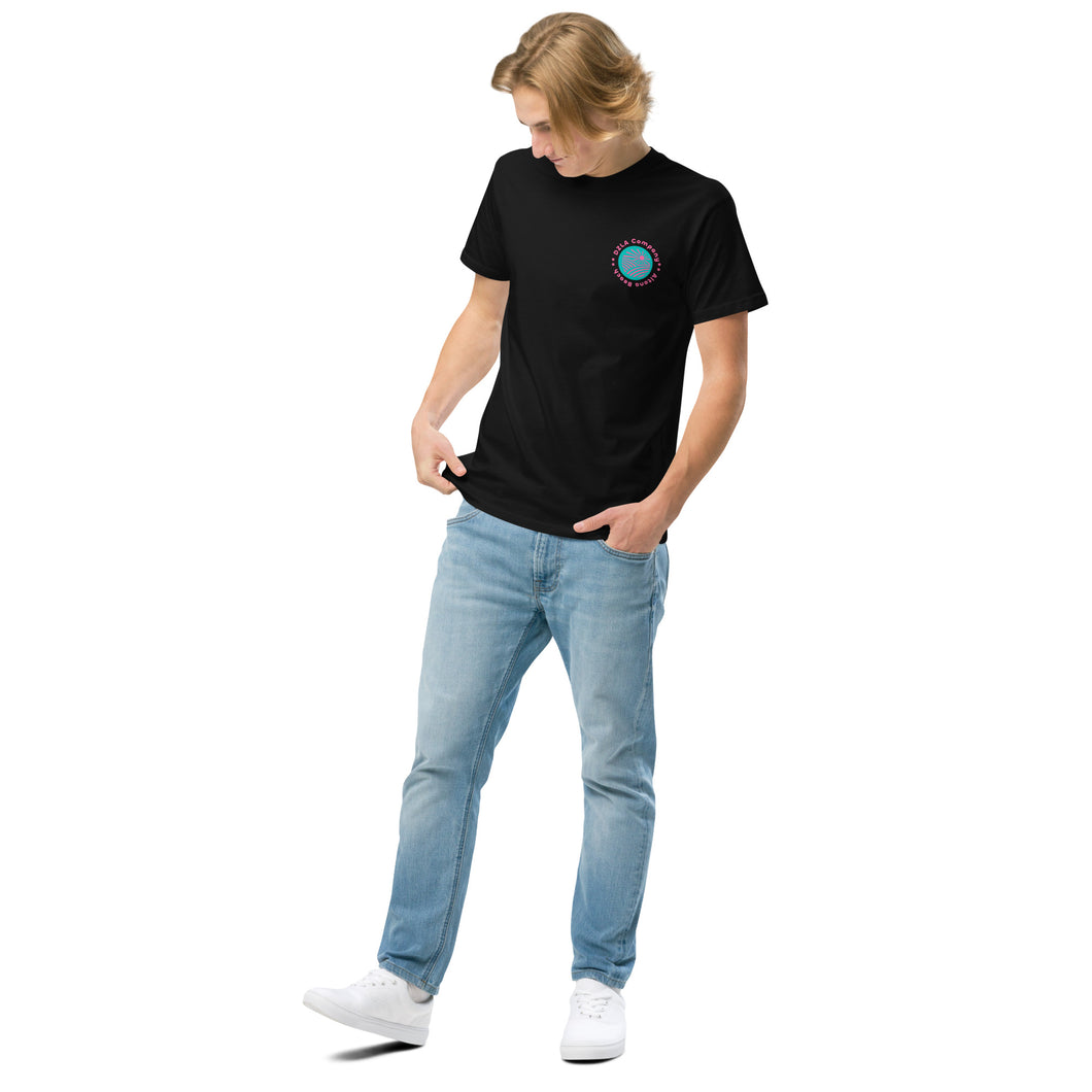 DZLA 'Beach club logo' Unisex organic cotton tee
